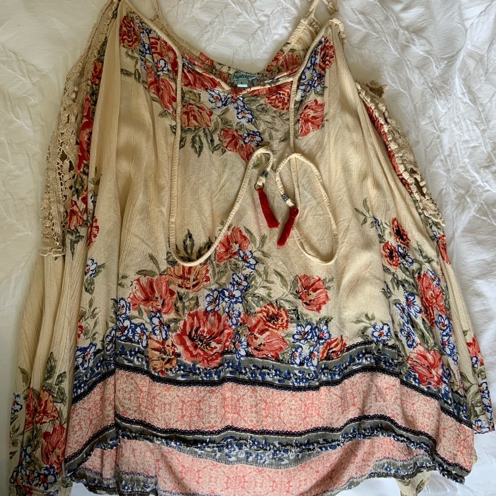 Bohemian long sleeve shirt